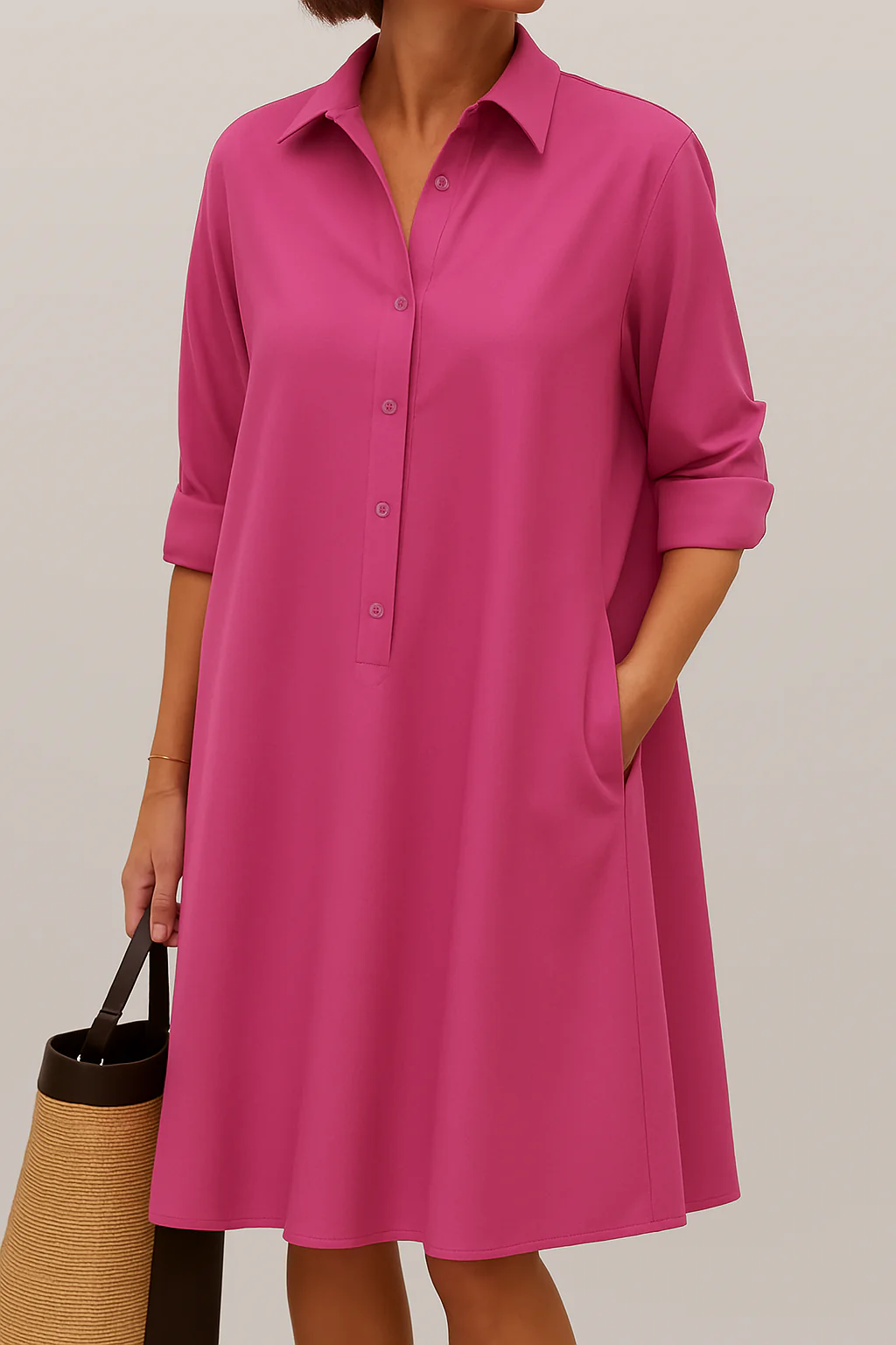 Elodie - ボタンダウンシャツドレス